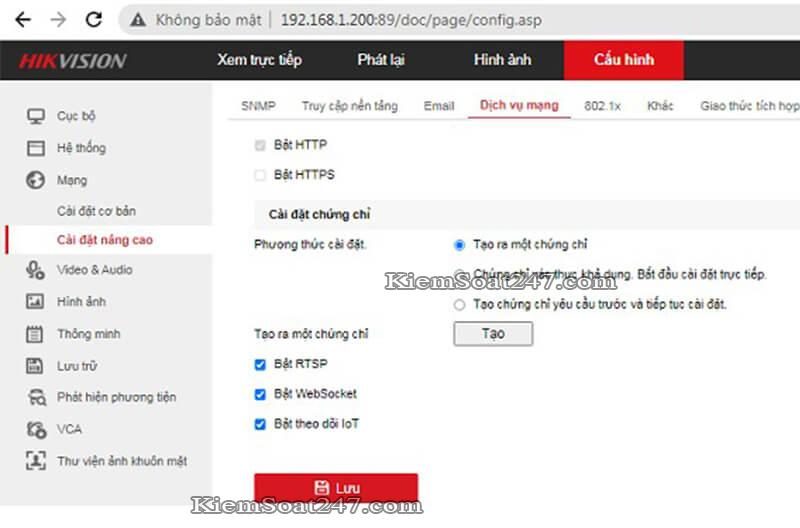 bat rtsp http https hikvison