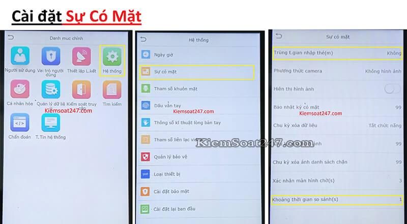 su co mat may cham cong zkteco ronaljack