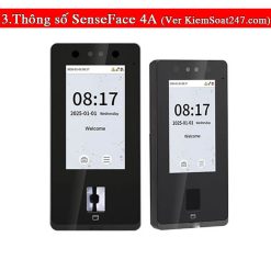 Standalone Access Control SenseFace 4A Kkuon mat may cham cong van tay the tu mat khau 2