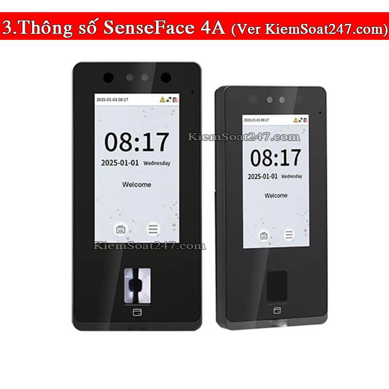 Standalone Access Control SenseFace 4A Kkuon mat may cham cong van tay the tu mat khau 2 3 Standalone Access Control SenseFace 4A Kkuon mat may cham cong van tay the tu mat khau 2