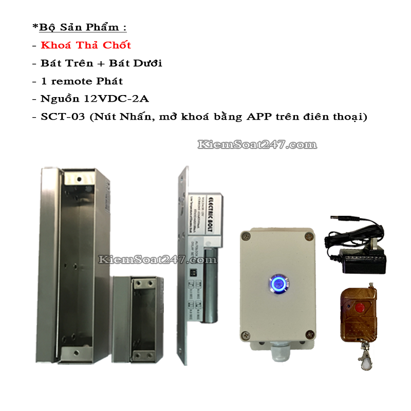 Bo khoa dien mo dong mo bang dien thoai remote